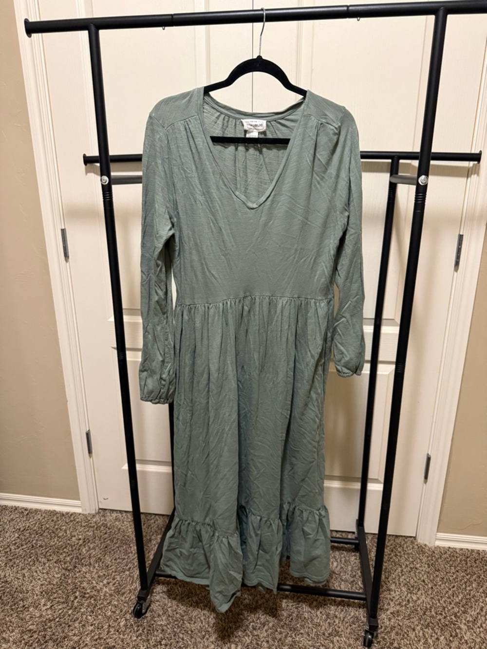 For The Republic Sage Green Maxi Dress